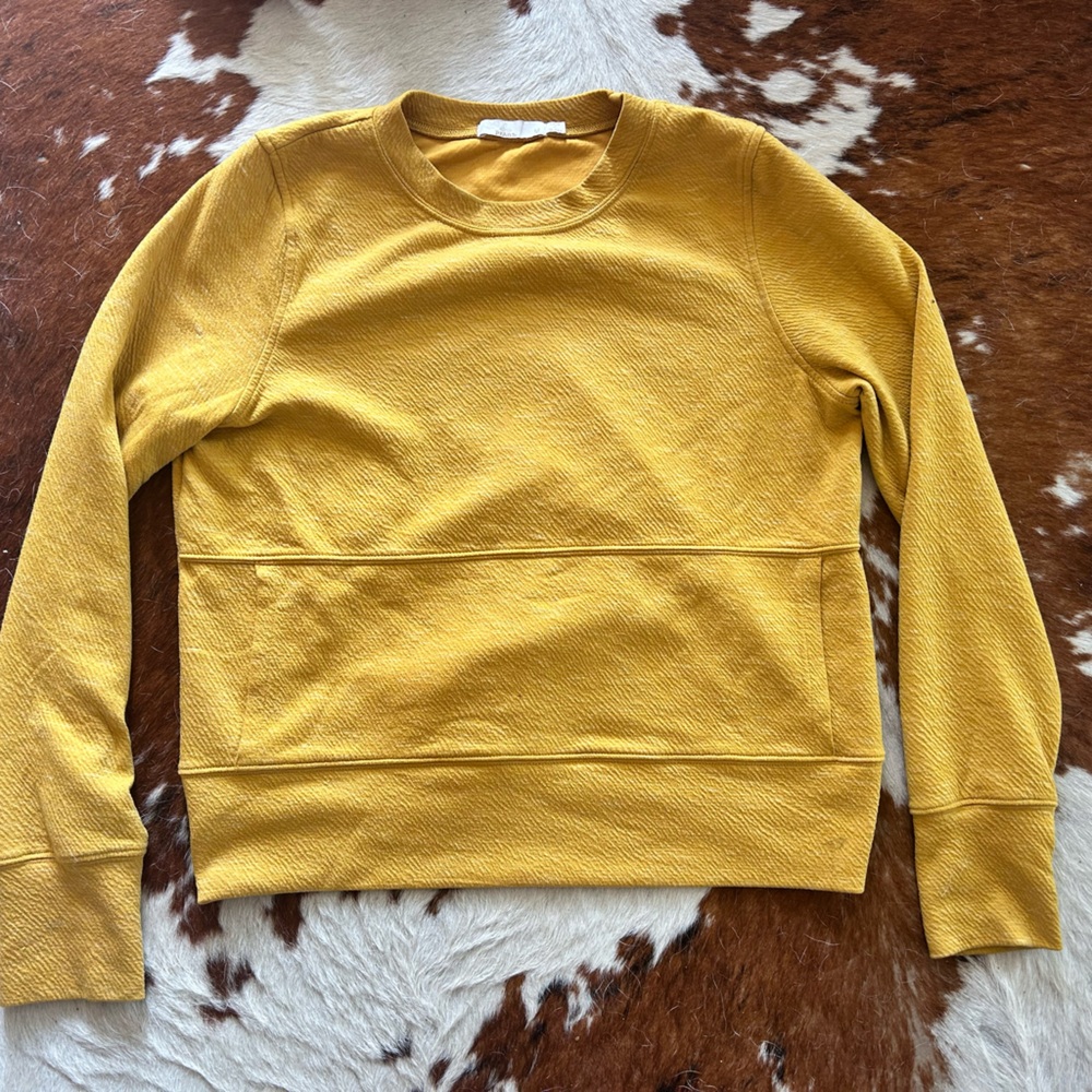 SOLD - PRANA Sunrise Sweatshirt Gold, size M NWOT